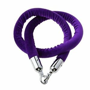 Velvet Hanging Ropes Crowd Control Stanchion Ropes fit for 1.5Meter Purple
