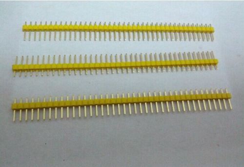 10pcs single row male 1*40 pin header strip 2.54mm pin header golden for sale