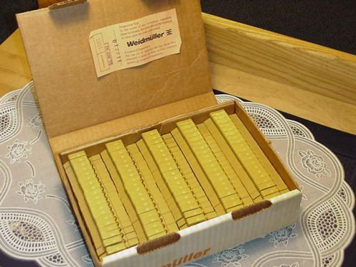 Box of 100 Weidmuller SAK4 12832 Terminal Blocks NEW IN BOX!