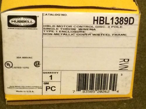 HLB1389D  Manual Motor Start Disconnect 30 amp 3Phase NEW IN BOXES