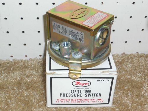 Dwyer 1900 Series 1910-10 Pressure Switch - NEW in the Box!