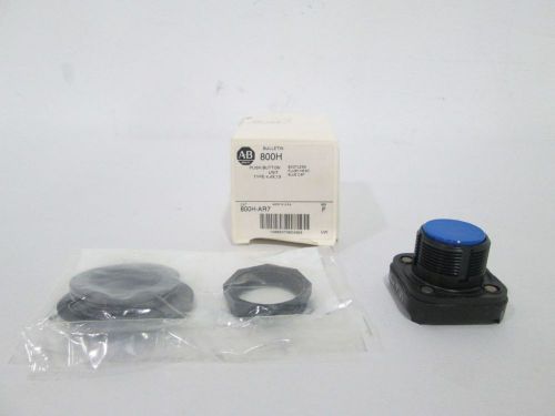 NEW ALLEN BRADLEY 800H-AR7 BLUE BOOTLESS FLUSH HEAD PUSHBUTTON D292007