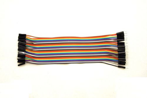 40pcs 20cm 2.54mm Male to Female Dupont Wire Jumper Cable for Arduino Breadboard