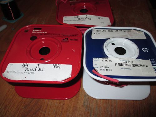 Lot of Test Prod Wire Belden 8899 Red and Black 87ft total