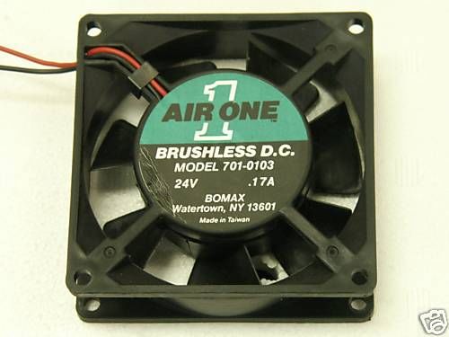 Bomax 701-0103 air one 24 vdc muffin fan 3-1/8&#034; 27 cfm for sale