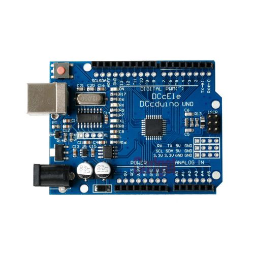 Dccduino ch340 atmega328p uno r3 (compatible with arduino) free usb cable for sale
