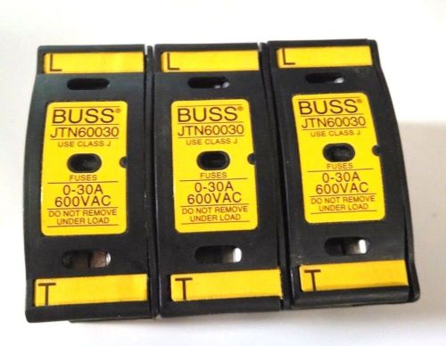 Buss30 A Fuse Holder w/ 2x LPJ30SP 30A Fuse and 1x LPJ15SP 15A Fuse