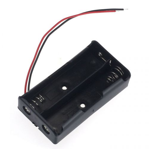 1pcs 18650 holder case battery power storage box leads with 2 slots favored for sale