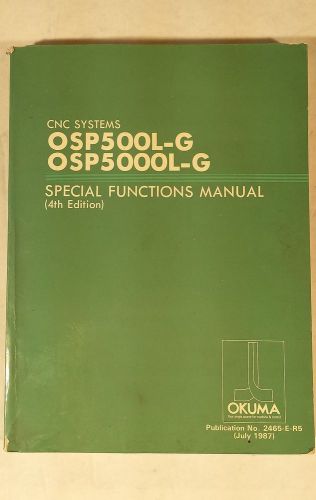 OKUMA OSP500L-G, OSP5000L-G  SPECIAL FUNCTIONS MANUAL