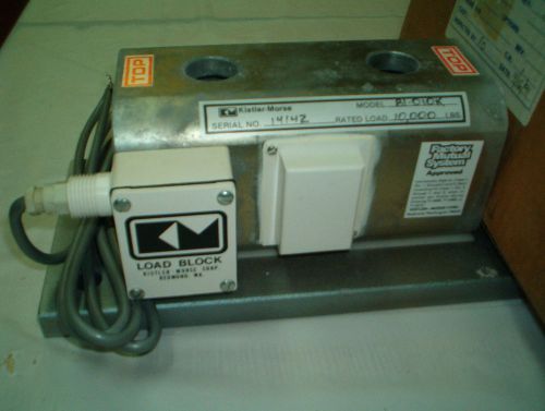 Kistler-Morse 10,000 lb load block sensor Mod. B1-010K PN 53-2005-09