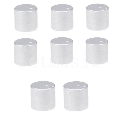 8pcs 20*17mm Silver Knob Cap Mini Aluminum Potentiometer Knobs Cap New