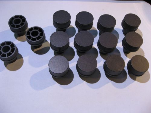 Lot of 12 Plastic Knobs for Stereo Hi-Fi 2 Types Dual Used Good Condition