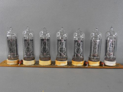 IN-14 + IN19A + IN19B + IN19V = 7 Pcs RUSSIAN  Nixie Indicator Tubes // Used !!