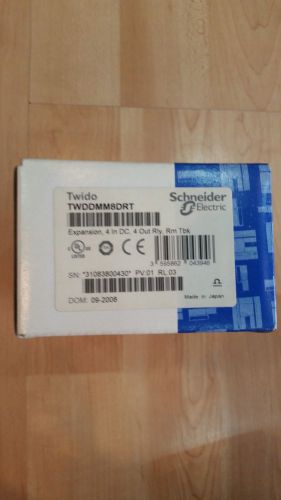 SCHNEIDER EXPANSION MODULE TWIDO 4 IN DC, 4 OUT RELAY NEW TWDDMM8DRT