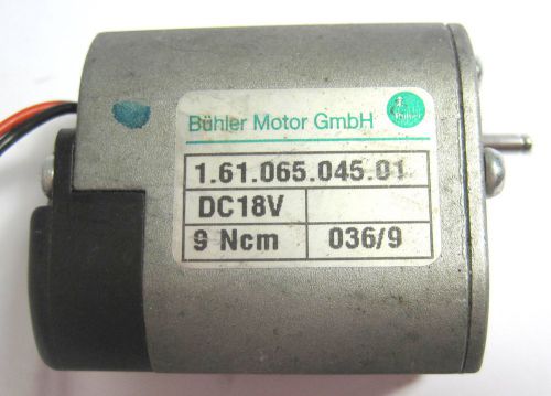 Buhler motor GmbH 1.61.065.045.01 DC 18V 9 Ncm 036/9