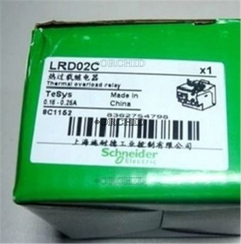 NEW SCHNEIDER THERMAL OVERLOAD RELAY LRD02C 0.16A-0.25A