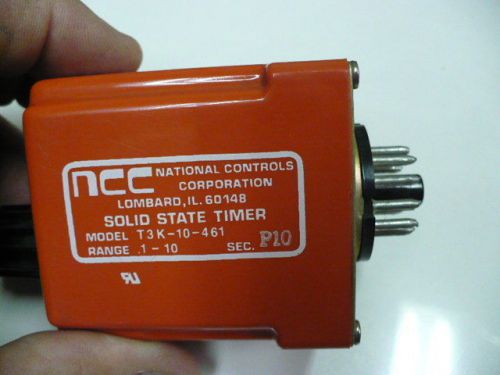 1 NCC T3K-10-461  RANGE 1-10  Solid State Time Delay Relay New (NOS) U.S.A.!