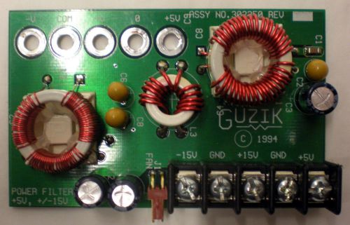 Guzik assy no 302350 1994 power supply filter assembly unit +5v, +/- 15v for sale
