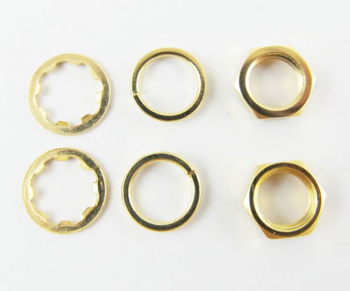 5sets screw nut three-piece a set for standard sma 1/4 - 36uns-2b gold plated for sale