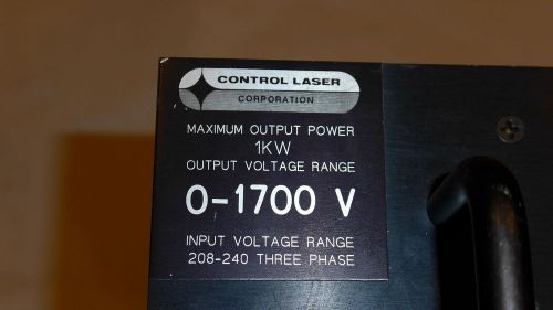 High Voltage Capacitor Charging Power Supply 1.7 kv, 1 kw