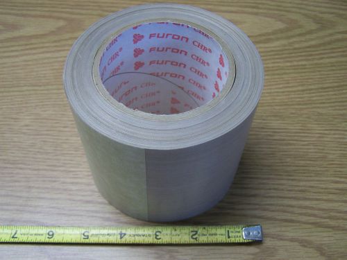 Furon chr nonstick 4&#034; x 36 yards ptfe teflon fiberglass fabric nonadhesive tape for sale