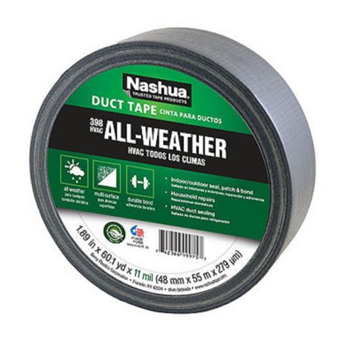 Berry Nashua #398 1.89&#034; x 60 YD, Silver, HVAC/Pro Grade Duct Tape, 1086188