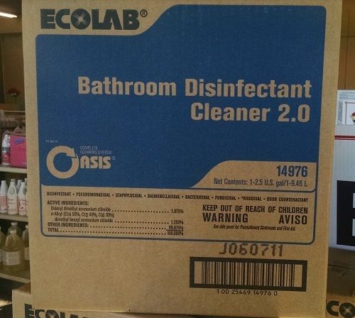 Ecolab Oasis Bathroom Disinfectant Cleaner 2.0 (2.5 Gallon)