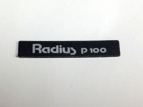 Motorola Radius P100 Front Label Escutcheon Model 3305717R01