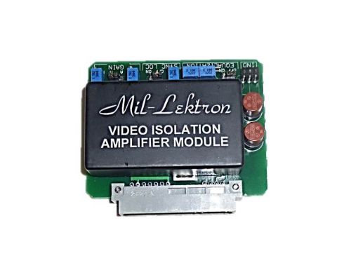 MIL-LEKTRON VIDEO ISOLATION AMPLIFIER MODULE HIGH CMR VIDEO AMP