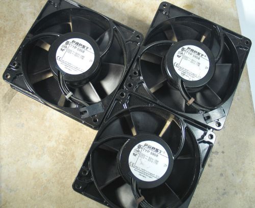 LOT (3) PAPST AXIAL FAN TYP 5958 230 VAC 50/60 HZ 18/17 WATT NOS