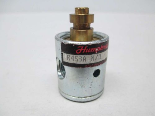 New humphrey r453a n/o normal open 1/4in npt pneumatic valve d379873 for sale