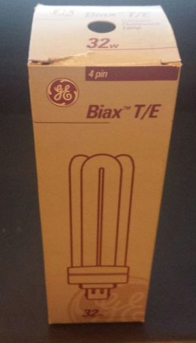 NEW NIB (1) GE Biax T/E ECO 32W CFL 4-Pin Bulb F32TBX/840/A/4P - Made in Hungary