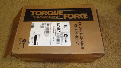 New Torque Force 41A40-3 Chain Hoist 20&#039; Galvanized Hand Chain Gear Drive