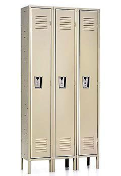 6 foot tall standard steel school locker for sale