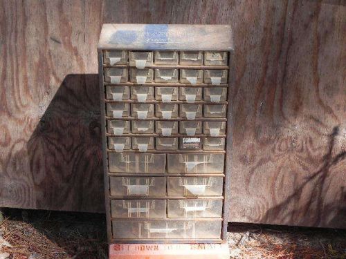 Montgomery Ward Power Kraft Steel Storage 37 Bin Drawer Cabinet Organizers