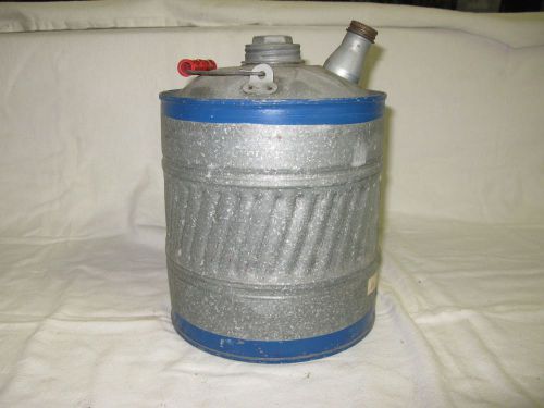 S &amp; k products galvanized 2 gallon gas / oil can w/pour spout for sale