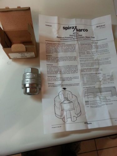 New spirax sarco mst21 stainless steel balanced pressure thermostatic steam trap for sale