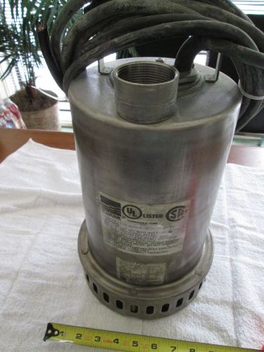Stainless Steel Submersible Pump 1.5Hp, 480 Volt, 3 Phase.