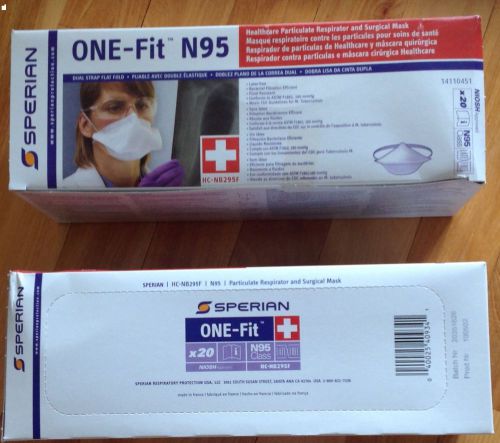 N95 sperian particulate respirator/surgical mask hc-nb295f n95 2 bx / 40 masks for sale