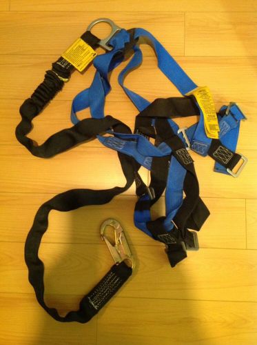 American safety line harness shock absorbing security lineman roofer osha fall for sale