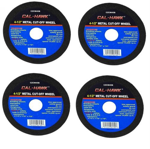 4 Pc 4 1/2&#034; Cut Off Wheel For Metal Cutting Disc Grinders 1/16&#034; Thickness