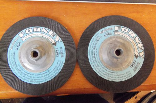 2 forney c24 fast cutting reinforced grinding wheels 7&amp;1/4&#034;x1/4&#034;x5/8&#034;-11 for sale