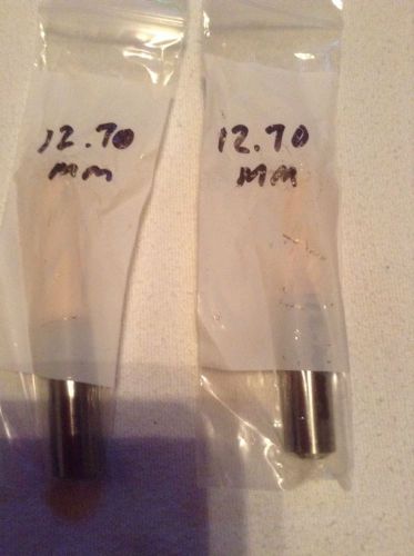 2 piece lot of 12.70 mm hi perf solid carbide drills for sale