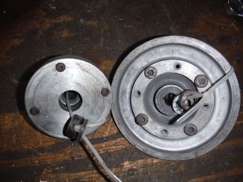 Vintage delta milwaukee 6&#034; carbide grinder arbor nuts and flanges right and left for sale