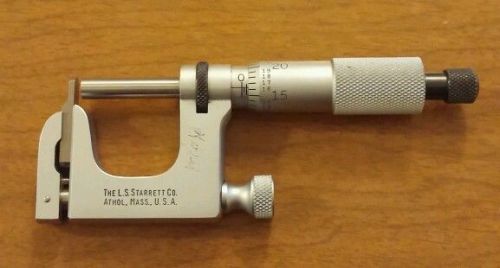 Starrett anvil micrometer 220 ratcheting