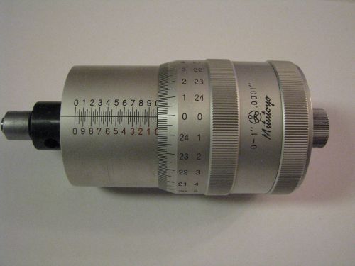 Mitutoyo 152-391 micrometer head for xy stage 0-1&#034; range .0001&#034; graduation for sale
