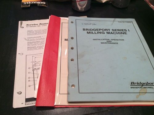 Bridgeport BR2J  #11040001 Series I Milling Machine Original Owners Packet 1986