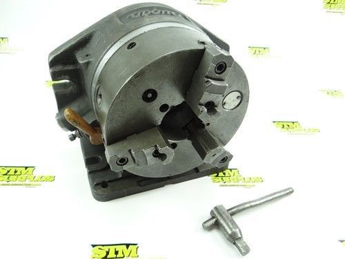 Dugas 8&#034; horizontal vertical rotary super spacer w/ cushman 3 jaw chuck &amp; key for sale
