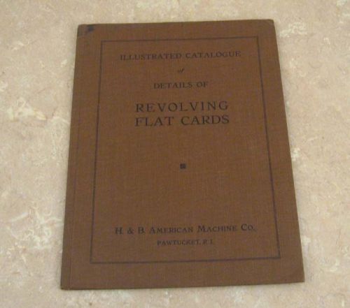 1914 H &amp; B American Revolving Flat Cards - Illustrated Catalog