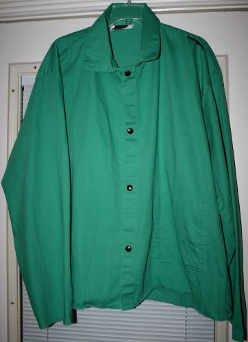 Mens tillman westex proban/fr-7a flame resistant green welders shirt jacket xxl for sale